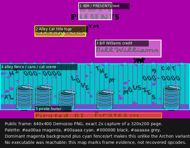 Alley Cat Graffiti generated layout map