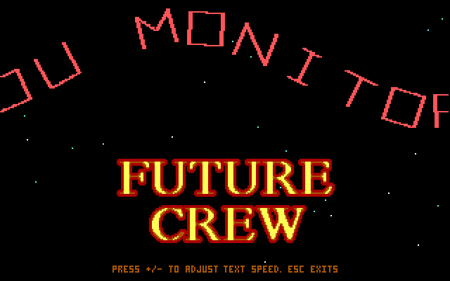 GR8 rotating red text ring runtime animation