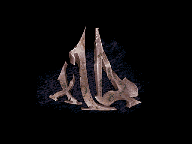 X14 final metallic sculpture reconstructed from four bitplanes